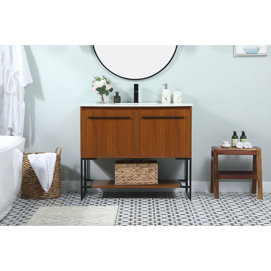 Elegant Bathroom Vanity - Teak (VF42540MTK)