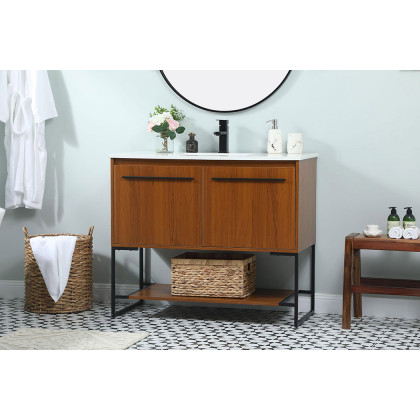 Elegant Bathroom Vanity - Teak (VF42540MTK)