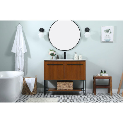 Elegant Bathroom Vanity - Teak (VF42540MTK)