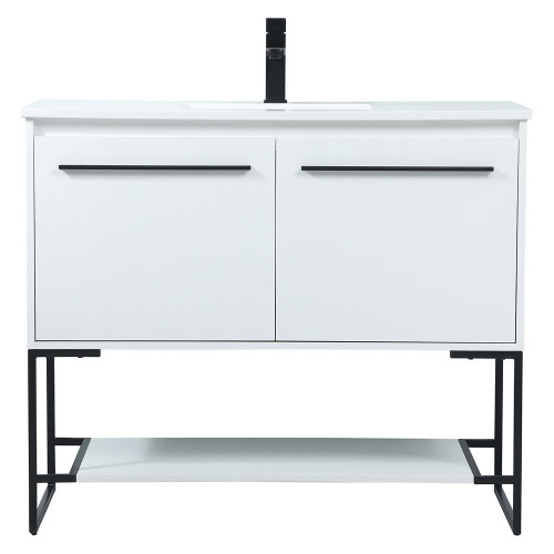Elegant Bathroom Vanity - White (VF42540MWH)