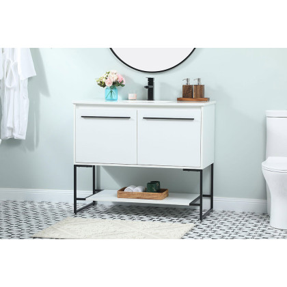 Elegant Bathroom Vanity - White (VF42540MWH)