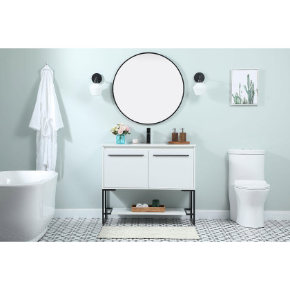 Elegant Bathroom Vanity - White (VF42540MWH)
