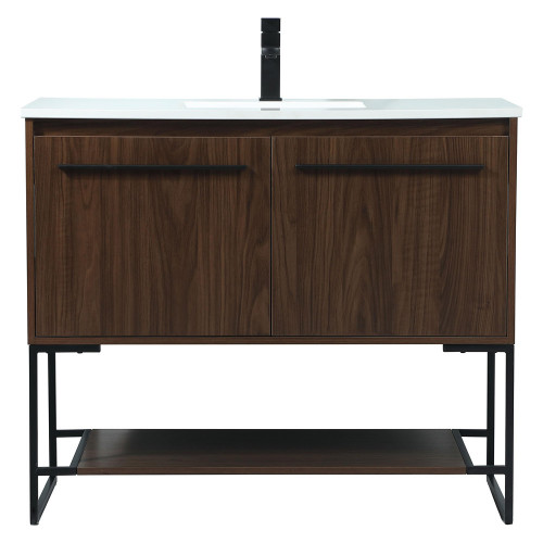 Elegant Bathroom Vanity - Walnut (VF42540MWT)