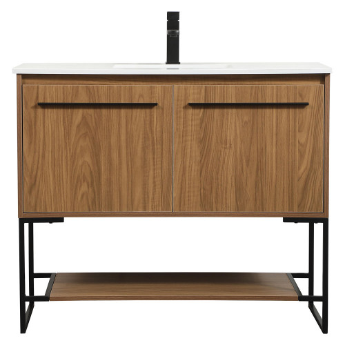 Elegant Bathroom Vanity - Walnut Brown (VF42540WB)