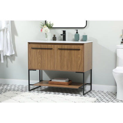 Elegant Bathroom Vanity - Walnut Brown (VF42540WB)