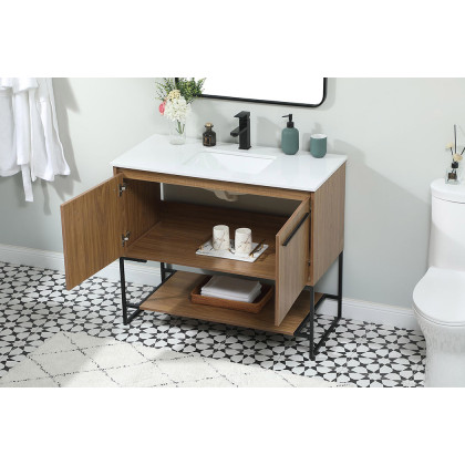 Elegant Bathroom Vanity - Walnut Brown (VF42540WB)
