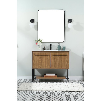 Elegant Bathroom Vanity - Walnut Brown (VF42540WB)