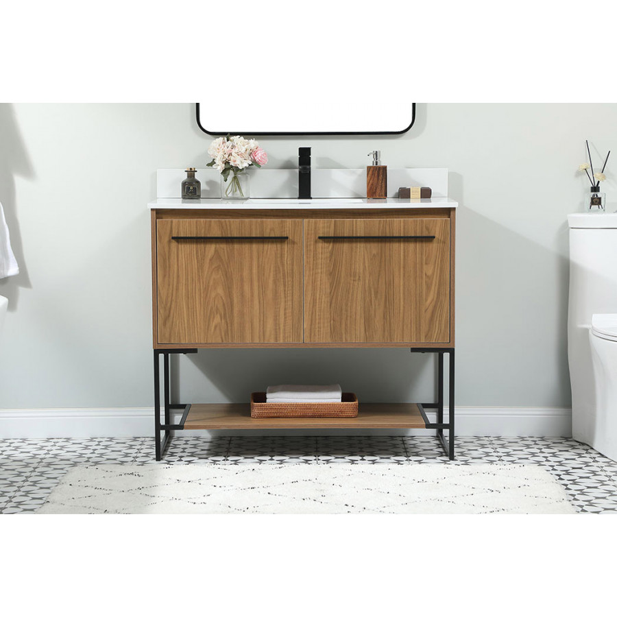 Elegant Bathroom Vanity - Walnut Brown (VF42540WB-BS)