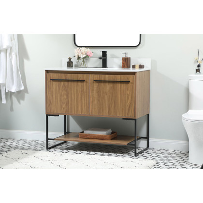 Elegant Bathroom Vanity - Walnut Brown (VF42540WB-BS)