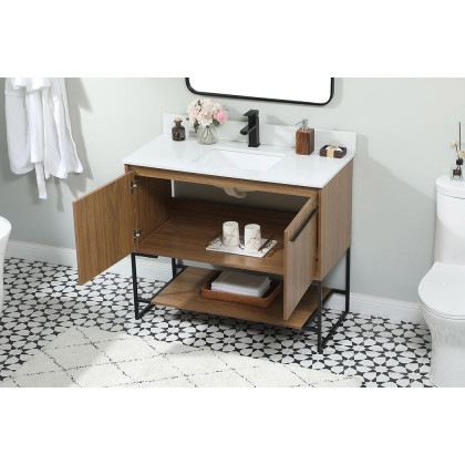 Elegant Bathroom Vanity - Walnut Brown (VF42540WB-BS)