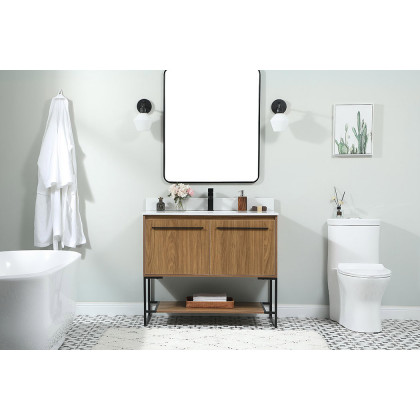Elegant Bathroom Vanity - Walnut Brown (VF42540WB-BS)