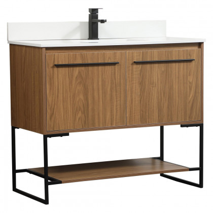 Elegant Bathroom Vanity - Walnut Brown (VF42540WB-BS)