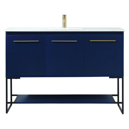 Elegant Bathroom Vanity - Blue (VF42548MBL)