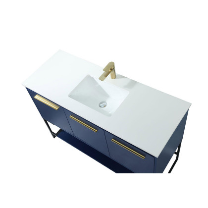 Elegant Bathroom Vanity - Blue (VF42548MBL)