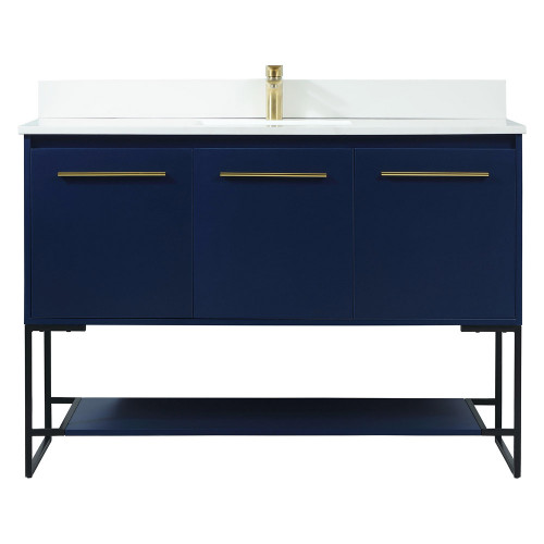Elegant Bathroom Vanity - Blue (VF42548MBL-BS)
