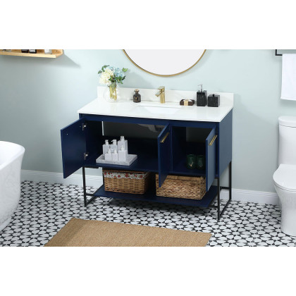Elegant Bathroom Vanity - Blue (VF42548MBL-BS)