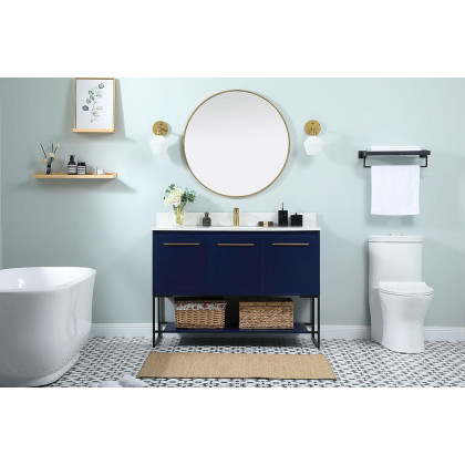 Elegant Bathroom Vanity - Blue (VF42548MBL-BS)