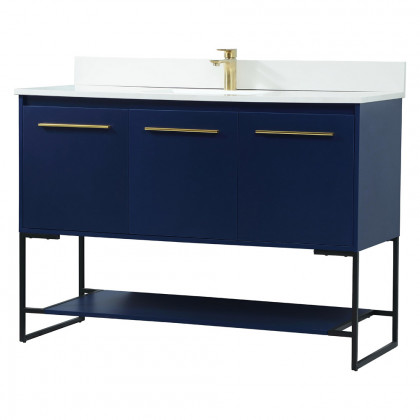 Elegant Bathroom Vanity - Blue (VF42548MBL-BS)