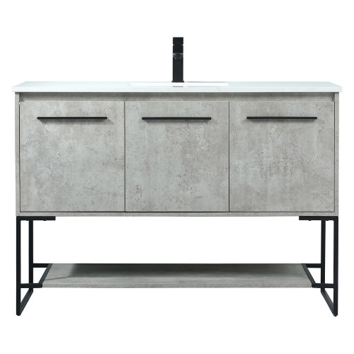 Elegant Bathroom Vanity - Concrete Gray (VF42548MCG)