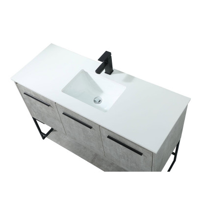 Elegant Bathroom Vanity - Concrete Gray (VF42548MCG)