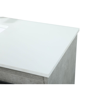 Elegant Bathroom Vanity - Concrete Gray (VF42548MCG)