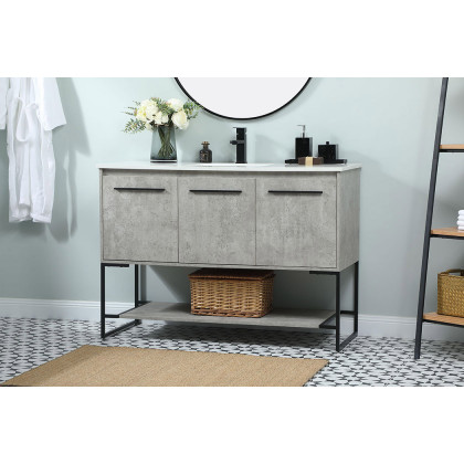Elegant Bathroom Vanity - Concrete Gray (VF42548MCG)