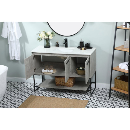 Elegant Bathroom Vanity - Concrete Gray (VF42548MCG)