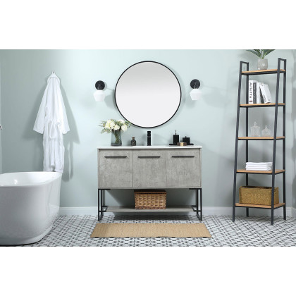 Elegant Bathroom Vanity - Concrete Gray (VF42548MCG)