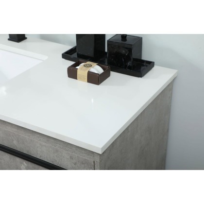 Elegant Bathroom Vanity - Concrete Gray (VF42548MCG)