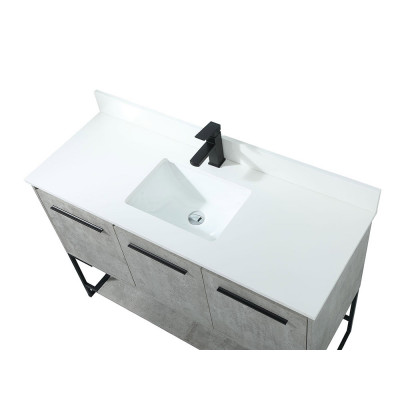Elegant Bathroom Vanity - Concrete Gray (VF42548MCG-BS)