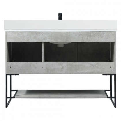 Elegant Bathroom Vanity - Concrete Gray (VF42548MCG-BS)
