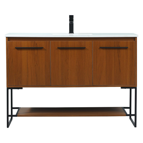 Elegant Bathroom Vanity - Teak (VF42548MTK)