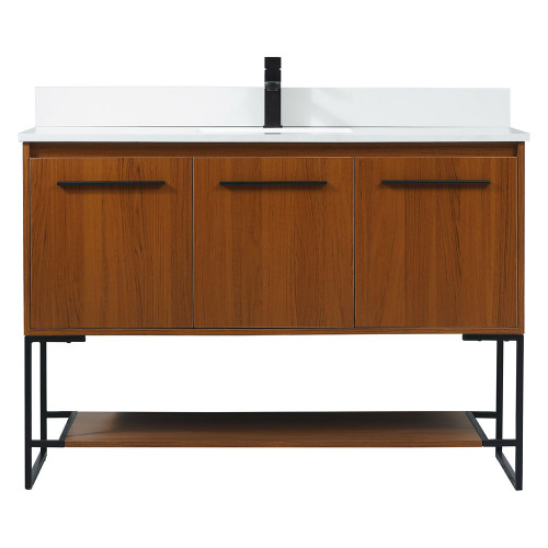 Elegant Bathroom Vanity - Teak (VF42548MTK-BS)