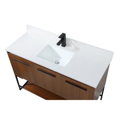 Elegant Bathroom Vanity - Teak (VF42548MTK-BS)