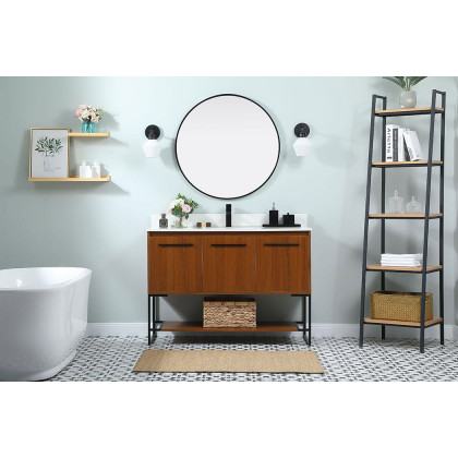 Elegant Bathroom Vanity - Teak (VF42548MTK-BS)