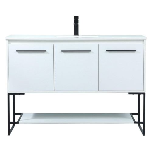 Elegant Bathroom Vanity - White (VF42548MWH)