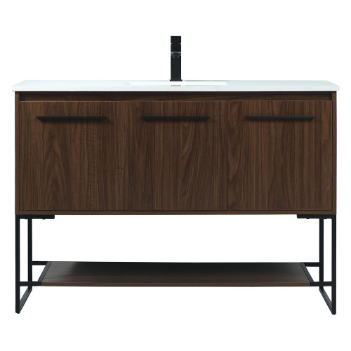 Elegant Bathroom Vanity - Walnut (VF42548MWT)