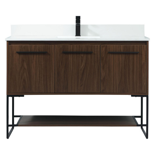 Elegant Bathroom Vanity - Walnut (VF42548MWT-BS)