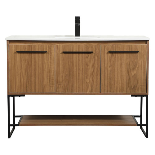 Elegant Bathroom Vanity - Walnut Brown (VF42548WB)