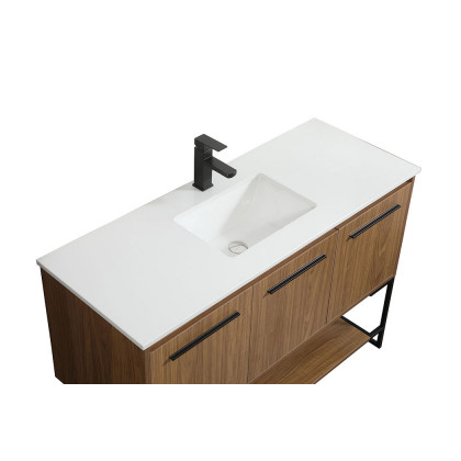 Elegant Bathroom Vanity - Walnut Brown (VF42548WB)