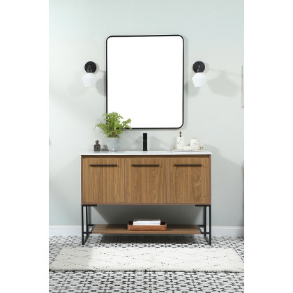 Elegant Bathroom Vanity - Walnut Brown (VF42548WB)