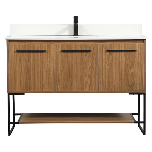 Elegant Bathroom Vanity - Walnut Brown (VF42548WB-BS)