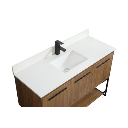 Elegant Bathroom Vanity - Walnut Brown (VF42548WB-BS)