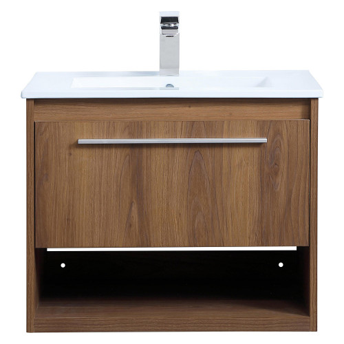 Elegant Bathroom Vanity - Walnut Brown, L 24" (VF43024WB)