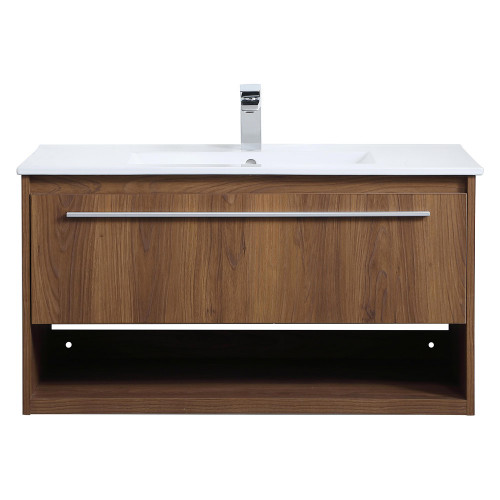 Elegant Bathroom Vanity - Walnut Brown, L 36" (VF43036WB)