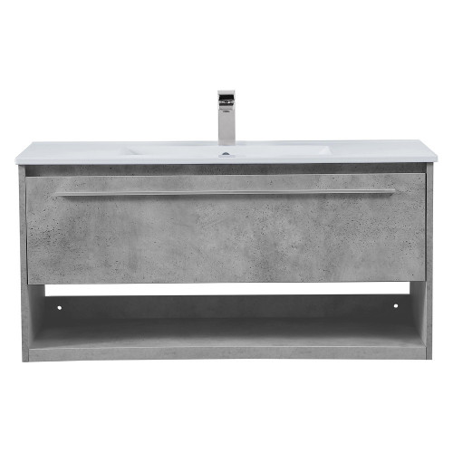 Elegant Bathroom Vanity - Concrete Gray, L 40" (VF43040CG)
