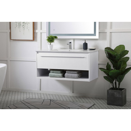 Elegant Bathroom Vanity - White, L 40" (VF43040WH)
