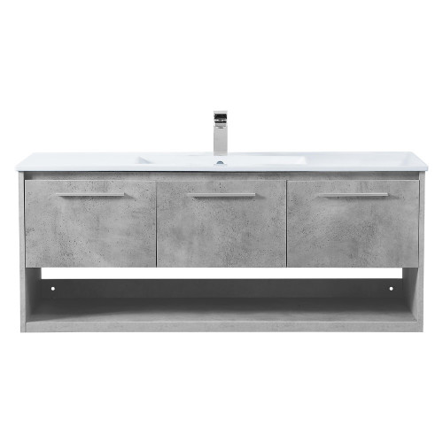 Elegant Bathroom Vanity - Concrete Gray (VF43048CG)