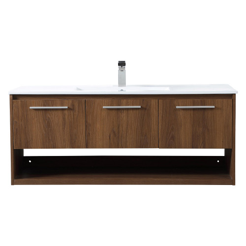Elegant Bathroom Vanity - Walnut Brown (VF43048WB)
