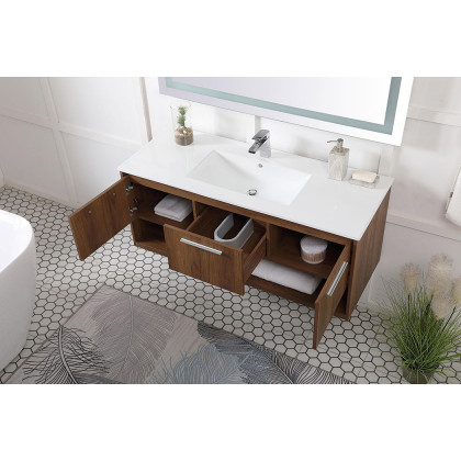 Elegant Bathroom Vanity - Walnut Brown (VF43048WB)